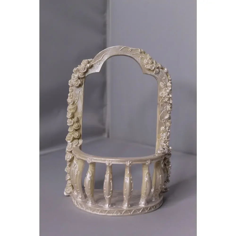 Mini Decorative Arch Balcony Wedding Cake Topper Fairy Garden Dollhouse Display